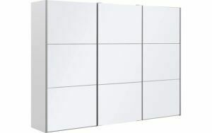 Afbeelding van een Goossens Kledingkast Easy Storage Sdk, 303 cm breed, 220 cm hoog, 3x 3 paneel glas schuifdeuren