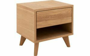 Afbeelding van een Goossens Nachtkastje Cosima, 1 lade en open vak