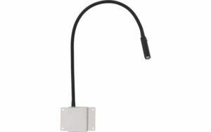 Afbeelding van een Goossens Verlichting Tbv Hoofdbord Light, Model f = black flex blokkig (set van 2 stuks) led