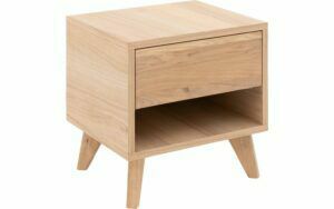 Afbeelding van een Goossens Nachtkastje Cosima, 1 lade en open vak