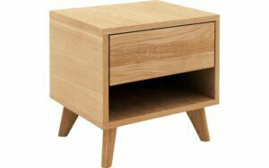Afbeelding van een Goossens Nachtkastje Cosima, 1 lade en open vak