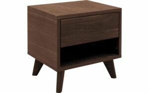 Afbeelding van een Goossens Nachtkastje Cosima, 1 lade en open vak