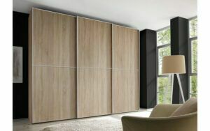 Afbeelding van een Goossens Kledingkast Big Choice Type 41 163, Slaapkamerkast 249 cm breed, 240 cm hoog, 3 schuifdeuren