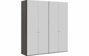 Afbeelding van een Goossens Kledingkast Easy Storage Ddk, Kledingkast 203 cm breed, 220 cm hoog, 4x glas draaideur