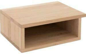 Afbeelding van een Goossens Aanhaaktafel Roll, Aanhaaktafel 40 cm breed met open vak, links