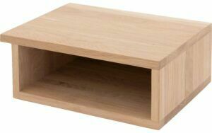 Afbeelding van een Goossens Aanhaaktafel Roll, Aanhaaktafel 40 cm breed met open vak, rechts