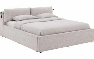 Afbeelding van een Goossens Bedframe Misty Storage, 160 x 200 cm met storage, met 2x lattenbodem