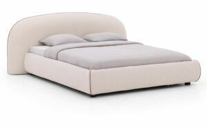 Afbeelding van een Goossens Gestoffeerd Bedframe Venus, 180 x 220 cm