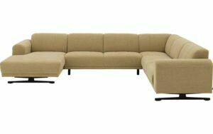 Afbeelding van een Goossens Bank Mellow geel, stof, stijlvol landelijk