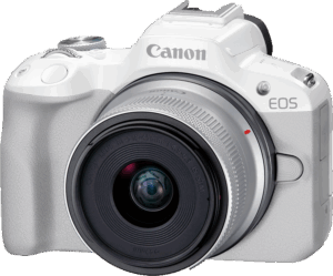 Afbeelding van een Canon Eos R50 + Rf-s 18-45mm White