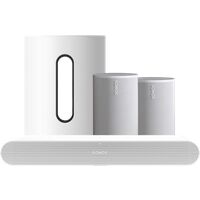 Afbeelding van een Sonos Ray Wit + 2x Era 100 Wit + Sub Mini Wit