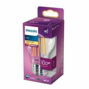 Afbeelding van een Philips LED GLS E27 10,5-100W 2700K filament helder blister - 5102552