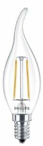 Afbeelding van een Philips LED tipkaars E14 2-25W 2700K filament helder - LED3723