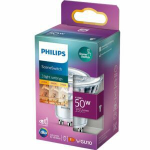 Afbeelding van een Philips LED spot GU10 230V 4,8-50W SceneSwitch blister - 5105324