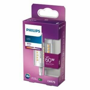 Afbeelding van een Philips LED R7S 78mm 7,5-60W 3000K blister - 5104416