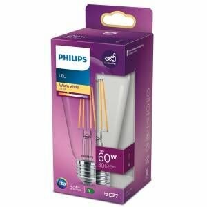 Afbeelding van een Philips LED ST64 E27 7-60W 2700K filament helder blister - 5102581