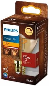 Afbeelding van een Philips LED kogel E14 2,6W-20W 2000K filament gold dimbaar blister - 5101507