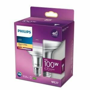 Afbeelding van een Philips LED spot R80 E27 8-100W 2700K blister - 5103352