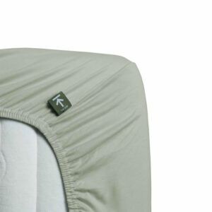 Afbeelding van een Beddinghouse Jersey - Topper Hoeslaken - 180x200/220 - Grijsgroen