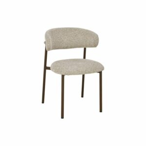 Afbeelding van een Goossens Eetkamerstoel Siem - Textiel zonder armleuning