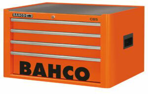 Afbeelding van een Bahco Opzetkast 'classic' C85 26" met 4 lades | rood | 419 mm x 501 mm x 677 mm - 1485K4RED