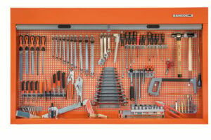 Afbeelding van een Bahco Gereedschapskast met rolluik | 1500 mm | met gereedschapsset voor algemeen gebruik - 110-delig - 1495CS15TS1