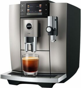 Afbeelding van een JURA E8 Midnight Silver (ED) Volautomatische Koffiemachine