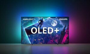 Afbeelding van een Philips 65OLED950/12 OLED+ 4K Ambilight TV
