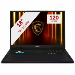 Afbeelding van een MSI Raider 18 HX AI A2XWJG-232NL 18'' Copilotplus gaming laptop
