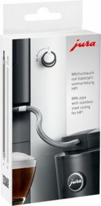 Afbeelding van een JURA melkslang met RVS ommanteling HP1