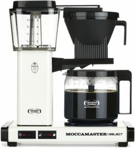 Afbeelding van een Moccamaster KBG Select Off-White koffiezetapparaat