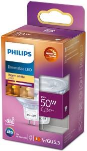 Afbeelding van een Philips LED spot MR16 GU5.3 12V 7-50W WarmGlow blister - 5104280