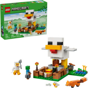 Afbeelding van een LEGO Minecraft Chicken Farm Constructiespeelgoed