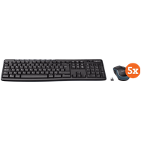 Afbeelding van een Logitech MK270 Draadloos Toetsenbord en Muis QWERTY 5-Pack