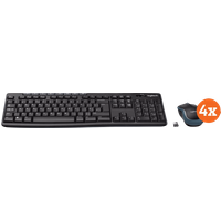 Afbeelding van een Logitech MK270 Draadloos Toetsenbord en Muis QWERTY 4-Pack
