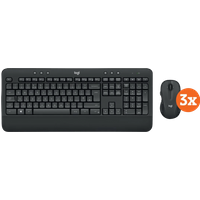 Afbeelding van een Logitech MK545 Draadloze Toetsenbord en Muis QWERTY 3-Pack