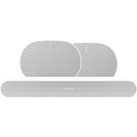 Afbeelding van een Sonos Ray Wit + 2x Era 300 Wit