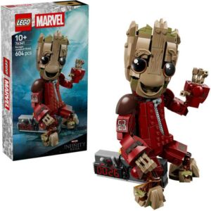 Afbeelding van een LEGO Marvel Super Heroes - Groot in Ravager jumpsuit Constructiespeelgoed