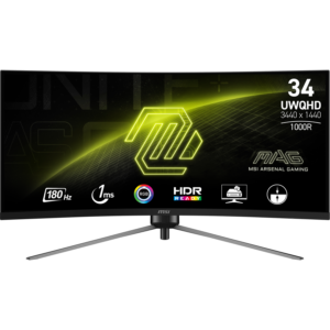 Afbeelding van een MSI Mag 345cqr - 34 Inch 3440 X 1440 (ultrawide Quad Hd) 1 Ms 180 Hz