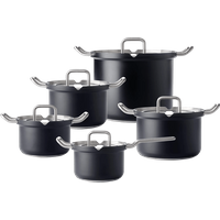 Afbeelding van een BK-Q-Linair Master Glas Black Pannenset 5-delig
