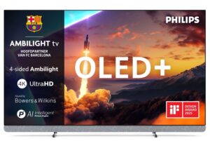 Afbeelding van een Philips 65OLED910 Ambilight TV - Sound by Bowers & Wilkins (2025)