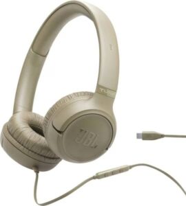 Afbeelding van een JBL Tune 530C On-Ear Koptelefoon Beige