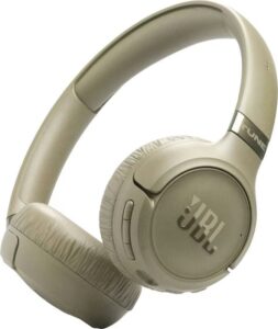 Afbeelding van een JBL Tune 680NC Beige Draadloze On-Ear Koptelefoon met Adaptive Noise Cancelling