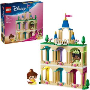 Afbeelding van een LEGO Disney Princess - Mini Belle en Tiana met kasteel Constructiespeelgoed