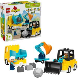Afbeelding van een LEGO 10475 DUPLO Baufahrzeuge - 3-in-1-S Constructiespeelgoed