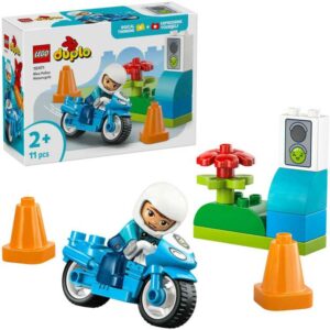 Afbeelding van een LEGO DUPLO - Blauwe politiemotor Constructiespeelgoed