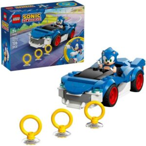 Afbeelding van een LEGO Sonic the Hedgehog - Sonic's Car: Speedster Lightning Constructiespeelgoed