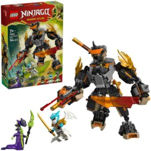 Afbeelding van een LEGO NINJAGO Cole's Mech & Zane Constructiespeelgoed
