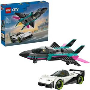 Afbeelding van een LEGO City - Straalvliegtuig vs. sportauto Constructiespeelgoed