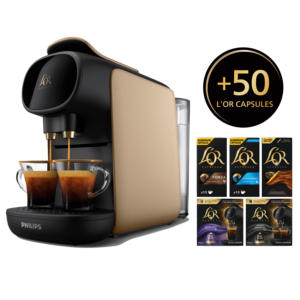 Afbeelding van een Philips L’or Barista Lm9012/75 Capsulemachine Goud +50 Gratis Capsules
